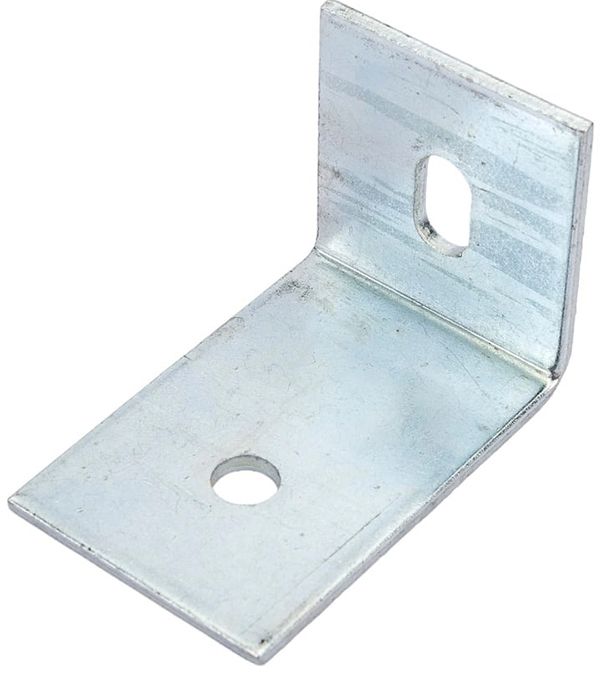 Уголок крепежный для бетона 90х60х60х4,0 мм, оцинкованный - фото